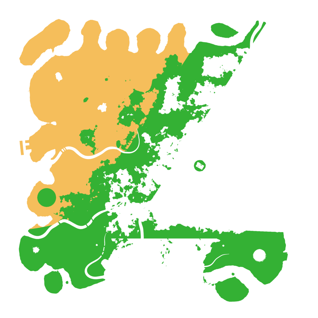 Biome Rust Map: Procedural Map, Size: 4500, Seed: 1690077