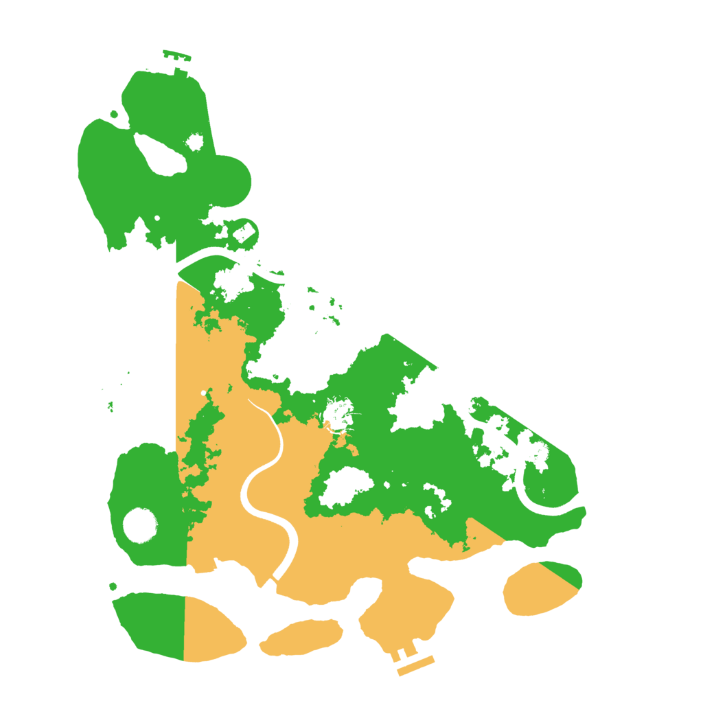 Biome Rust Map: Procedural Map, Size: 3700, Seed: 811