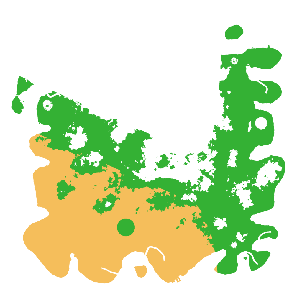 Biome Rust Map: Procedural Map, Size: 4500, Seed: 5128042