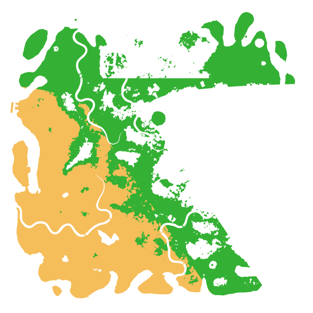 Biome Rust Map: Procedural Map, Size: 6000, Seed: 417135