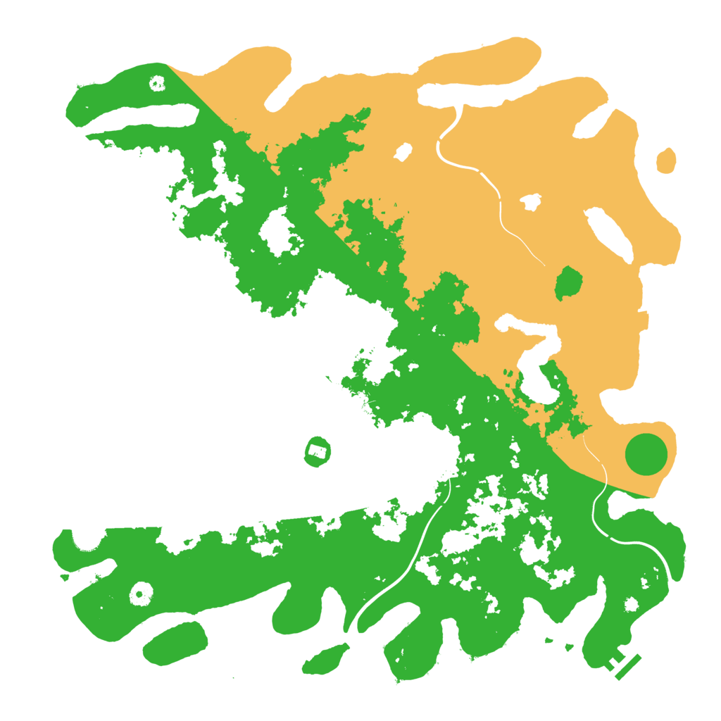 Biome Rust Map: Procedural Map, Size: 4500, Seed: 3628246