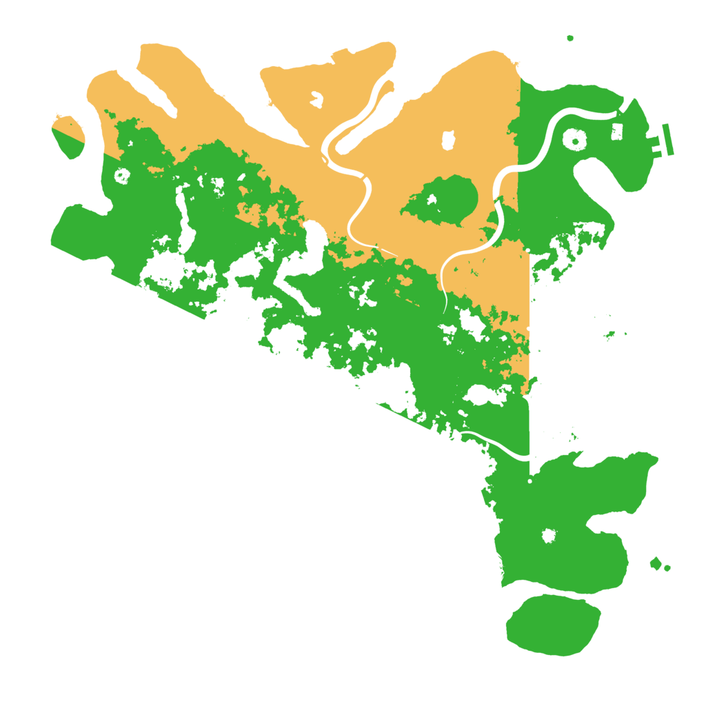 Biome Rust Map: Procedural Map, Size: 4500, Seed: 1725787