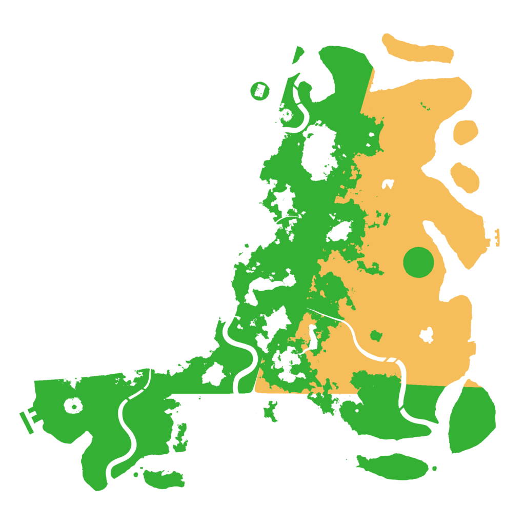Biome Rust Map: Procedural Map, Size: 4500, Seed: 4646223