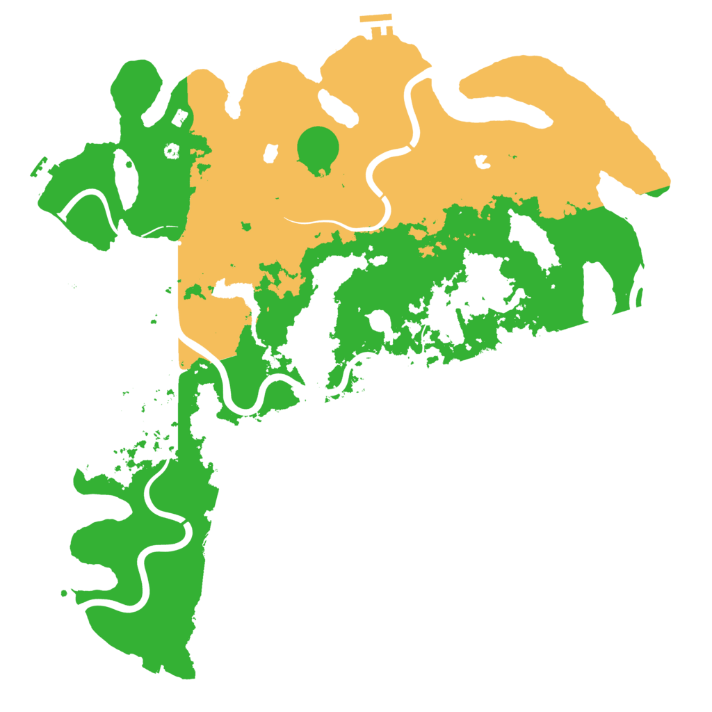 Biome Rust Map: Procedural Map, Size: 4500, Seed: 4635074