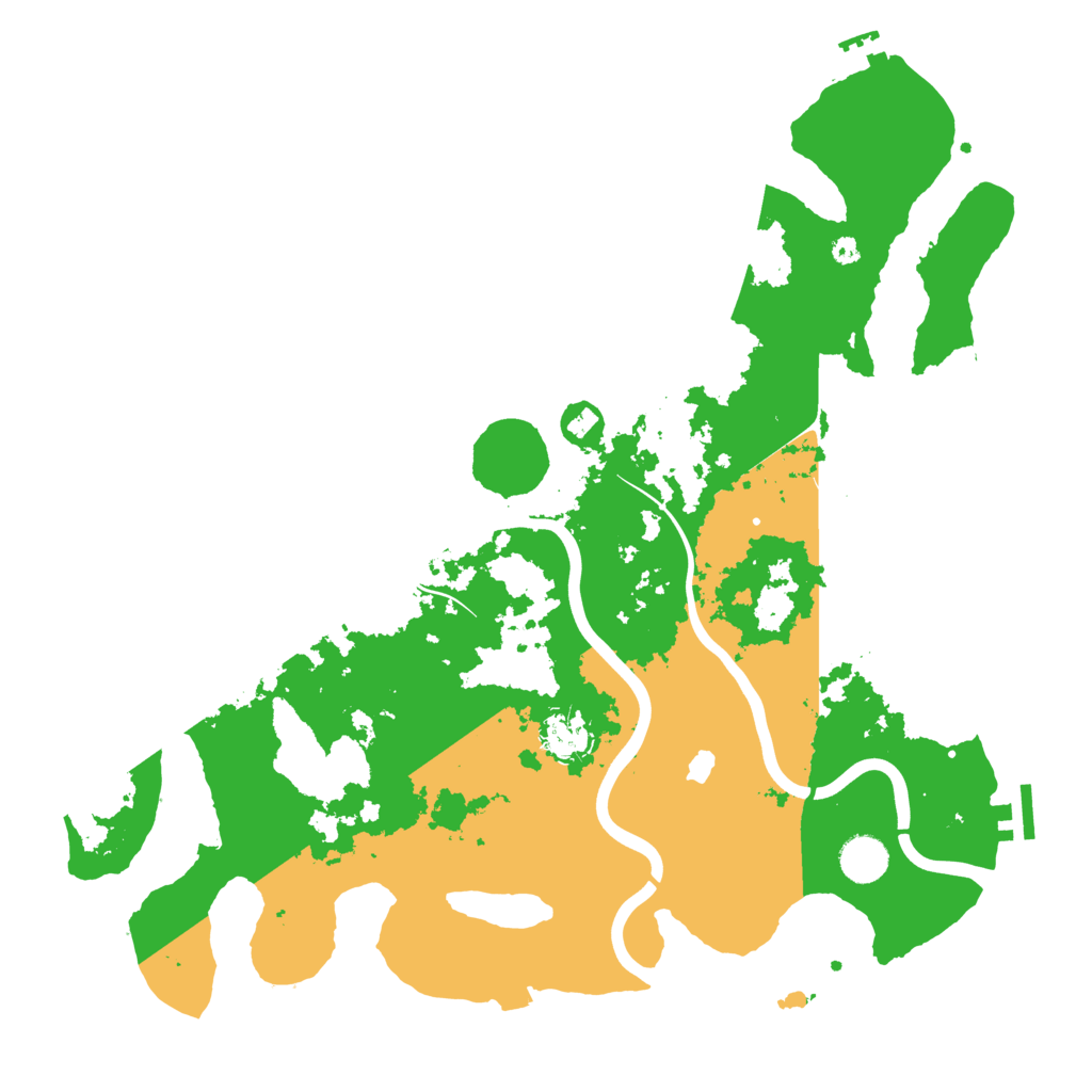 Biome Rust Map: Procedural Map, Size: 4000, Seed: 1266365