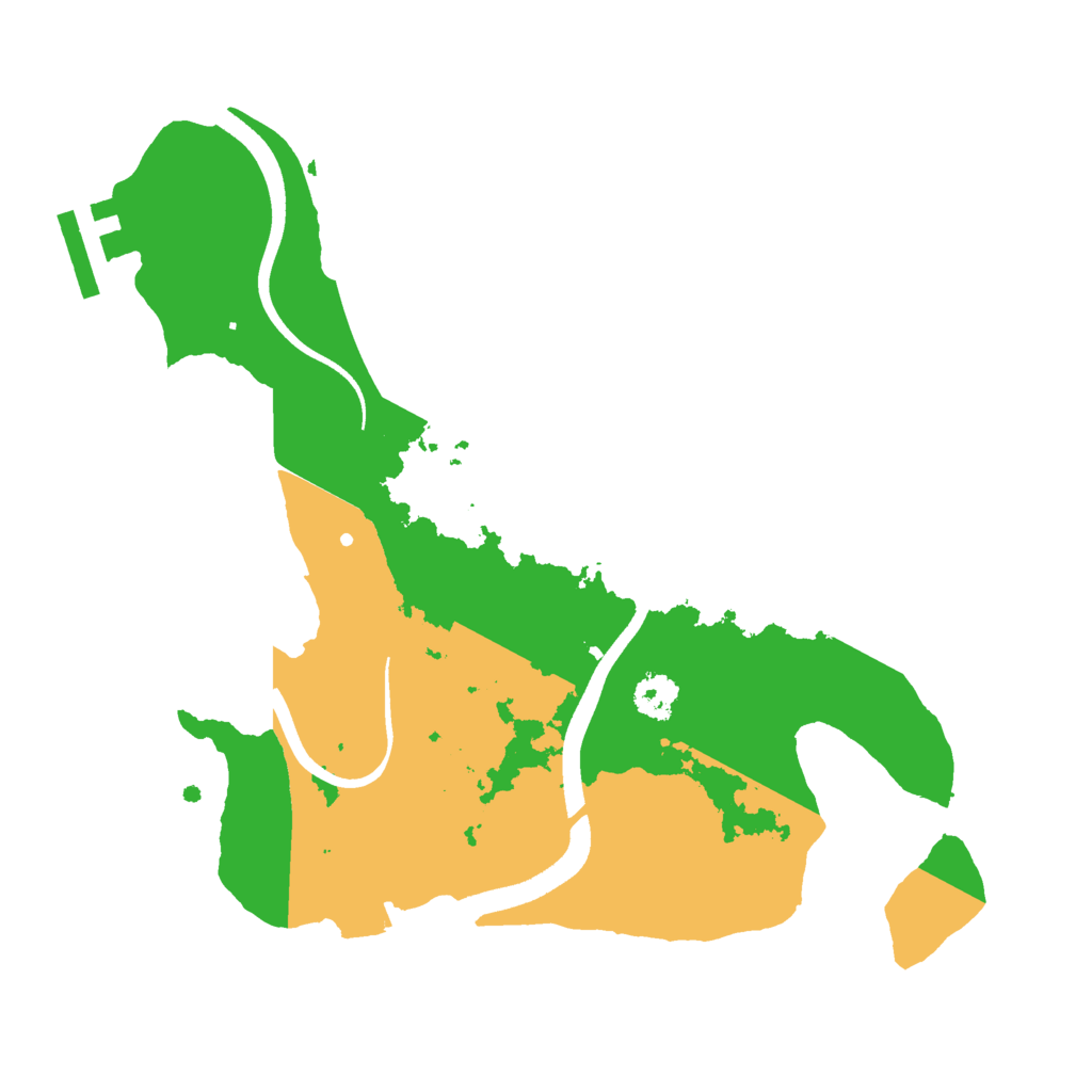 Biome Rust Map: Procedural Map, Size: 2500, Seed: 4142022