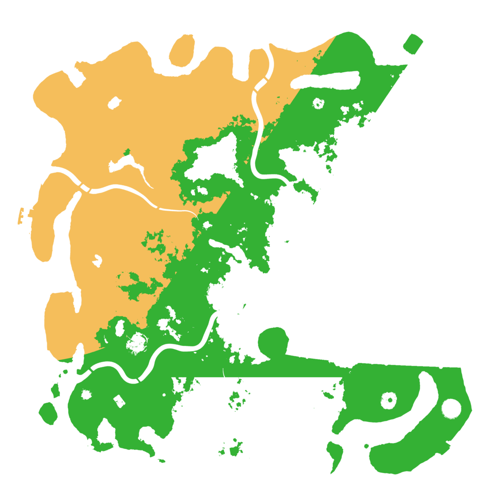 Biome Rust Map: Procedural Map, Size: 4500, Seed: 5560701