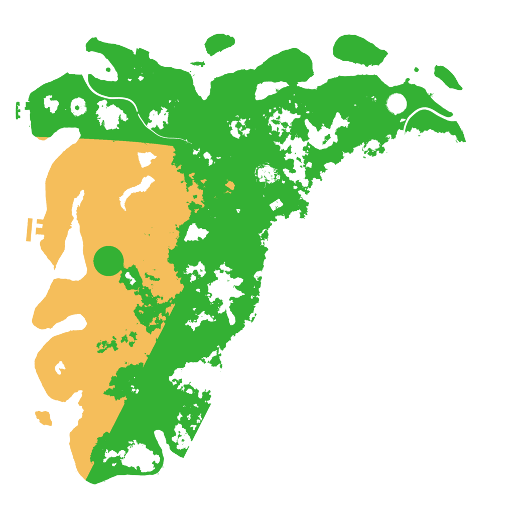 Biome Rust Map: Procedural Map, Size: 4500, Seed: 4793358