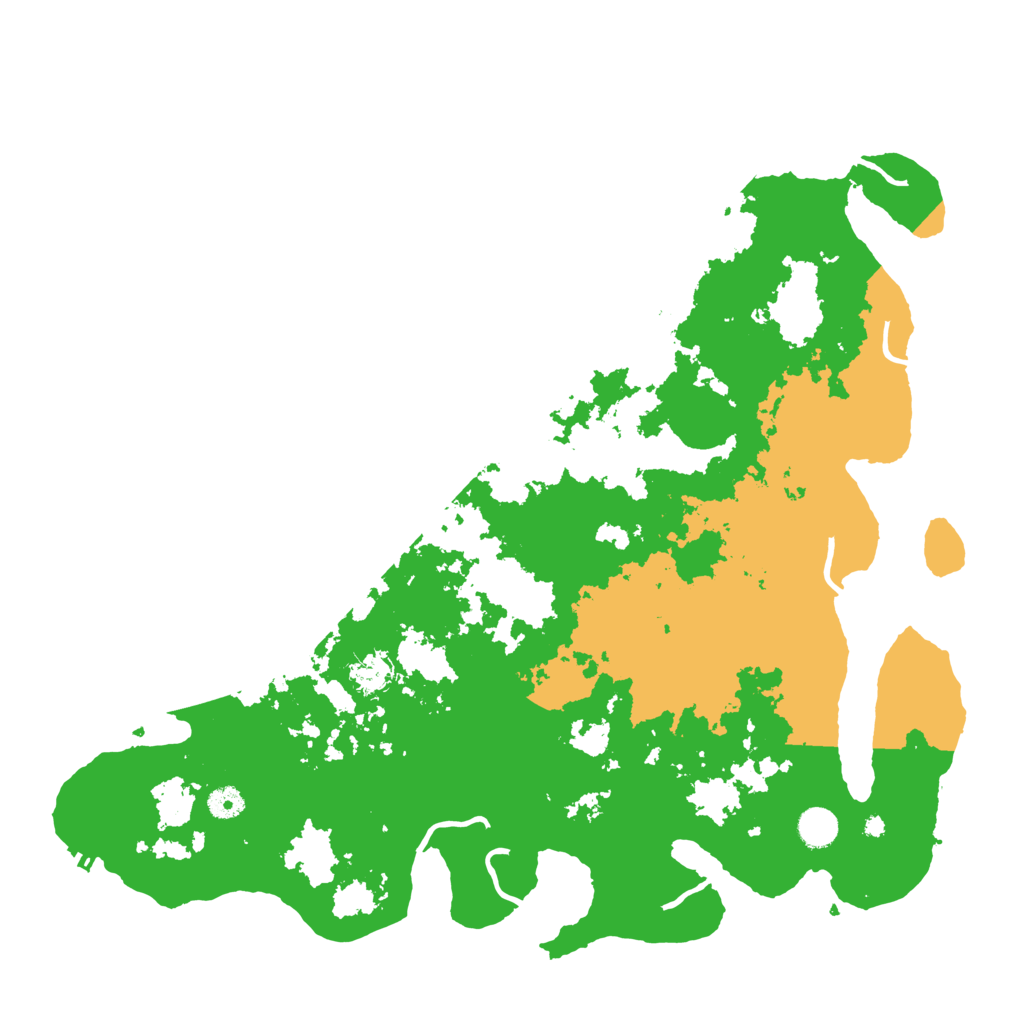 Biome Rust Map: Procedural Map, Size: 4500, Seed: 111496
