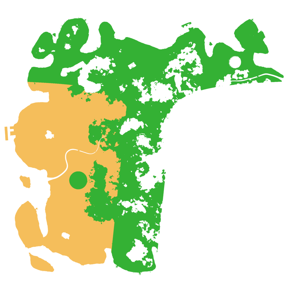 Biome Rust Map: Procedural Map, Size: 4500, Seed: 2163210