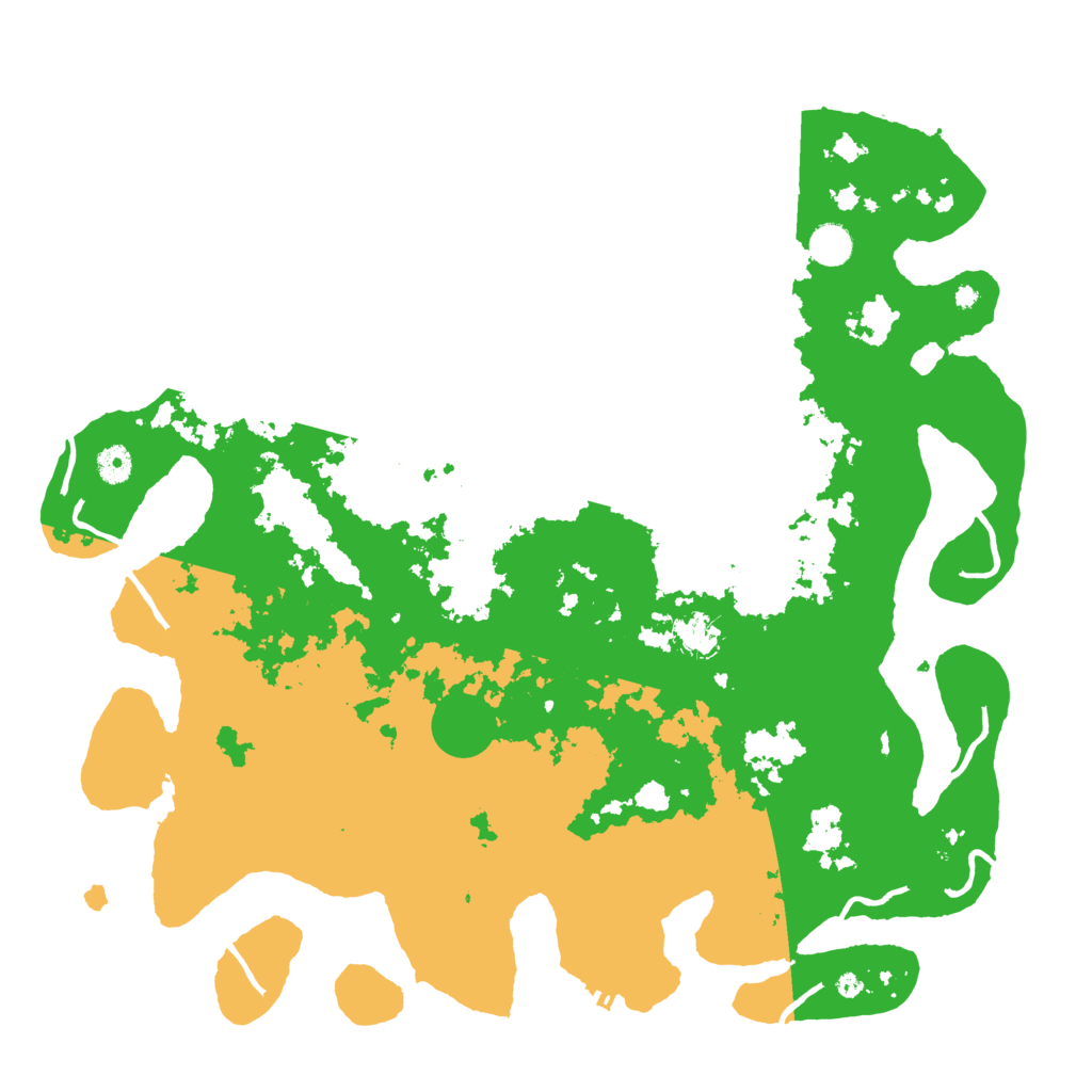 Biome Rust Map: Procedural Map, Size: 4500, Seed: 154583