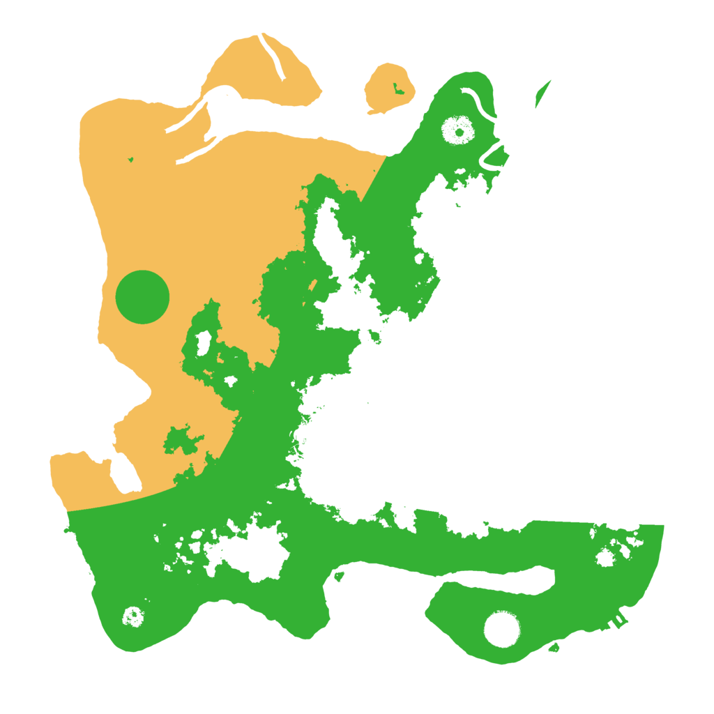 Biome Rust Map: Procedural Map, Size: 3500, Seed: 345009