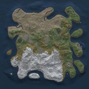 Thumbnail Rust Map: Procedural Map, Size: 3600, Seed: 158, 18 Monuments