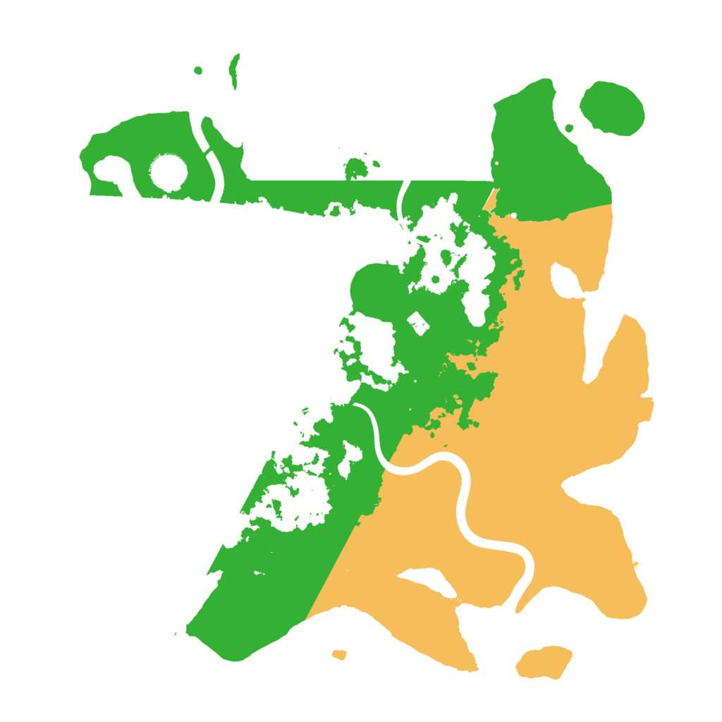 Biome Rust Map: Procedural Map, Size: 3500, Seed: 3458