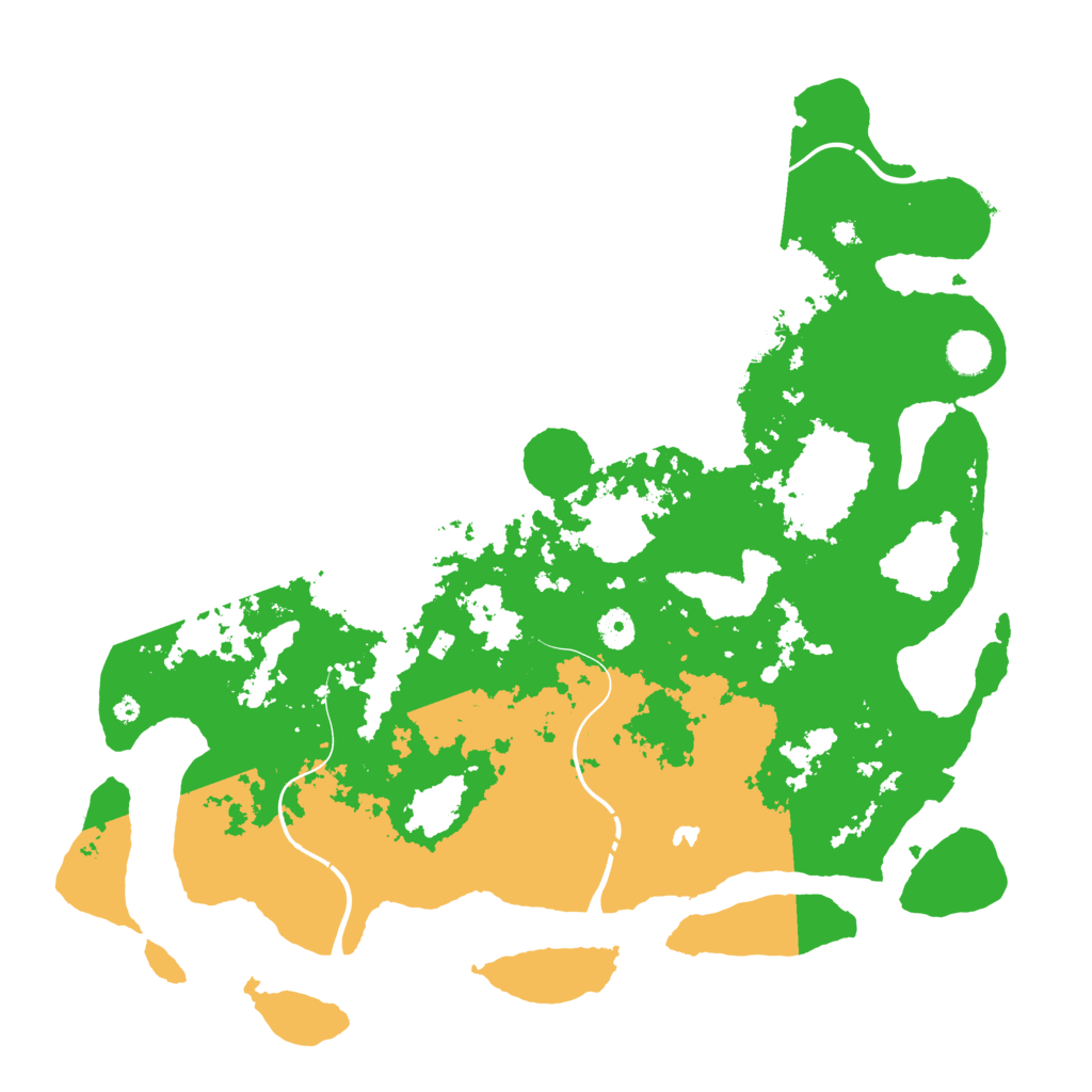 Biome Rust Map: Procedural Map, Size: 4300, Seed: 262626111