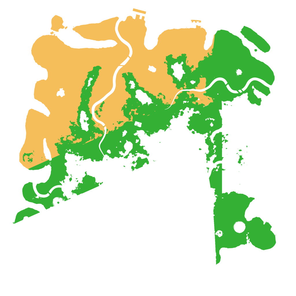 Biome Rust Map: Procedural Map, Size: 4500, Seed: 571173