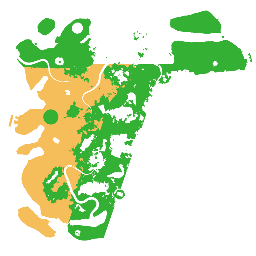 Biome Rust Map: Procedural Map, Size: 4500, Seed: 1454921