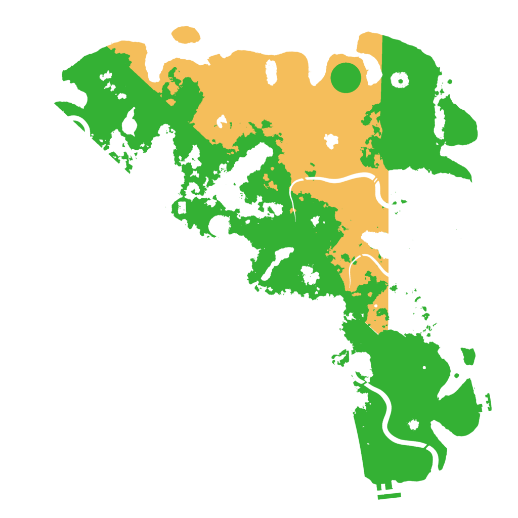 Biome Rust Map: Procedural Map, Size: 4500, Seed: 4169574