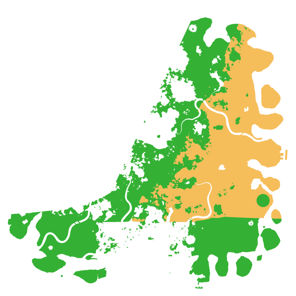Biome Rust Map: Procedural Map, Size: 6000, Seed: 30704168