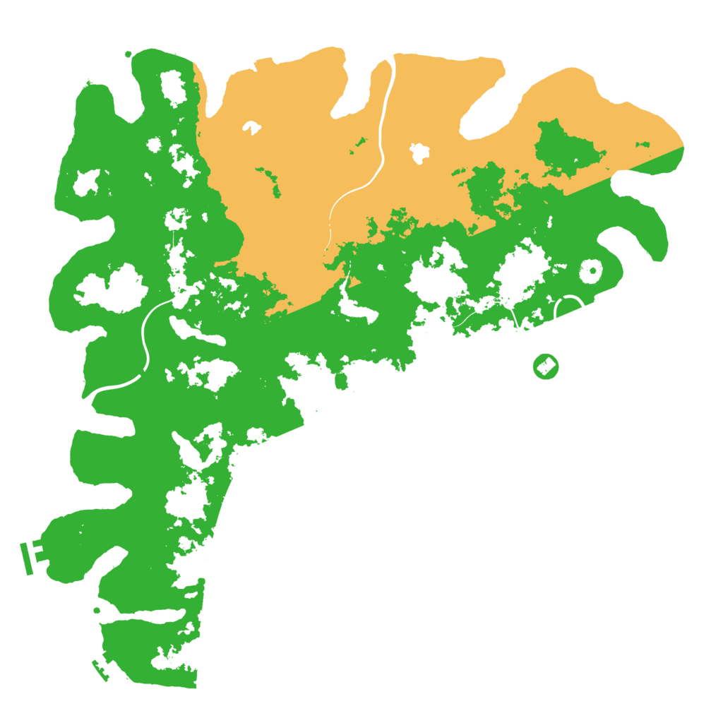 Biome Rust Map: Procedural Map, Size: 4500, Seed: 6423121