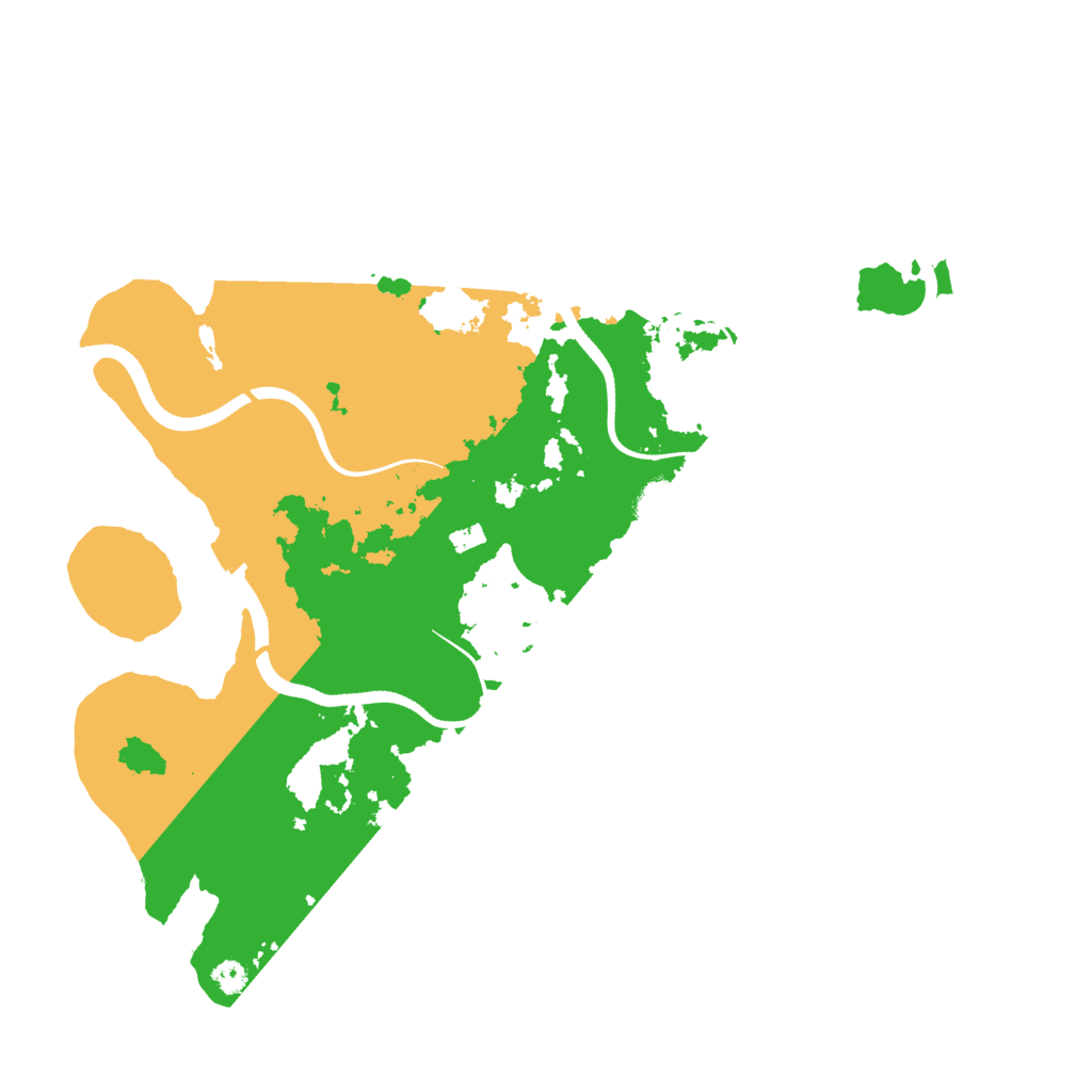 Biome Rust Map: Procedural Map, Size: 3500, Seed: 69420