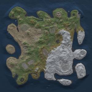 Thumbnail Rust Map: Procedural Map, Size: 3500, Seed: 69420, 15 Monuments
