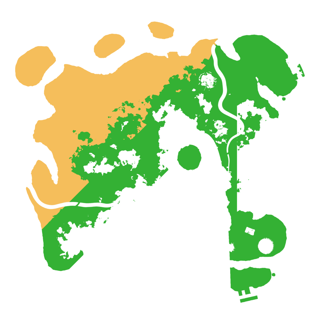 Biome Rust Map: Procedural Map, Size: 3600, Seed: 1879008140