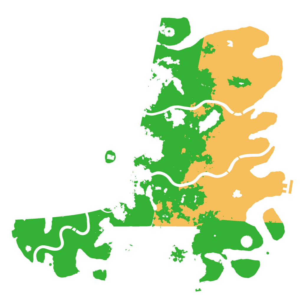 Biome Rust Map: Procedural Map, Size: 4500, Seed: 4643414