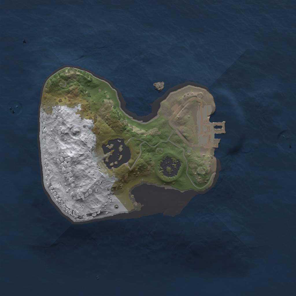 Rust Map: Procedural Map, Size: 1500, Seed: 419824363, 6 Monuments