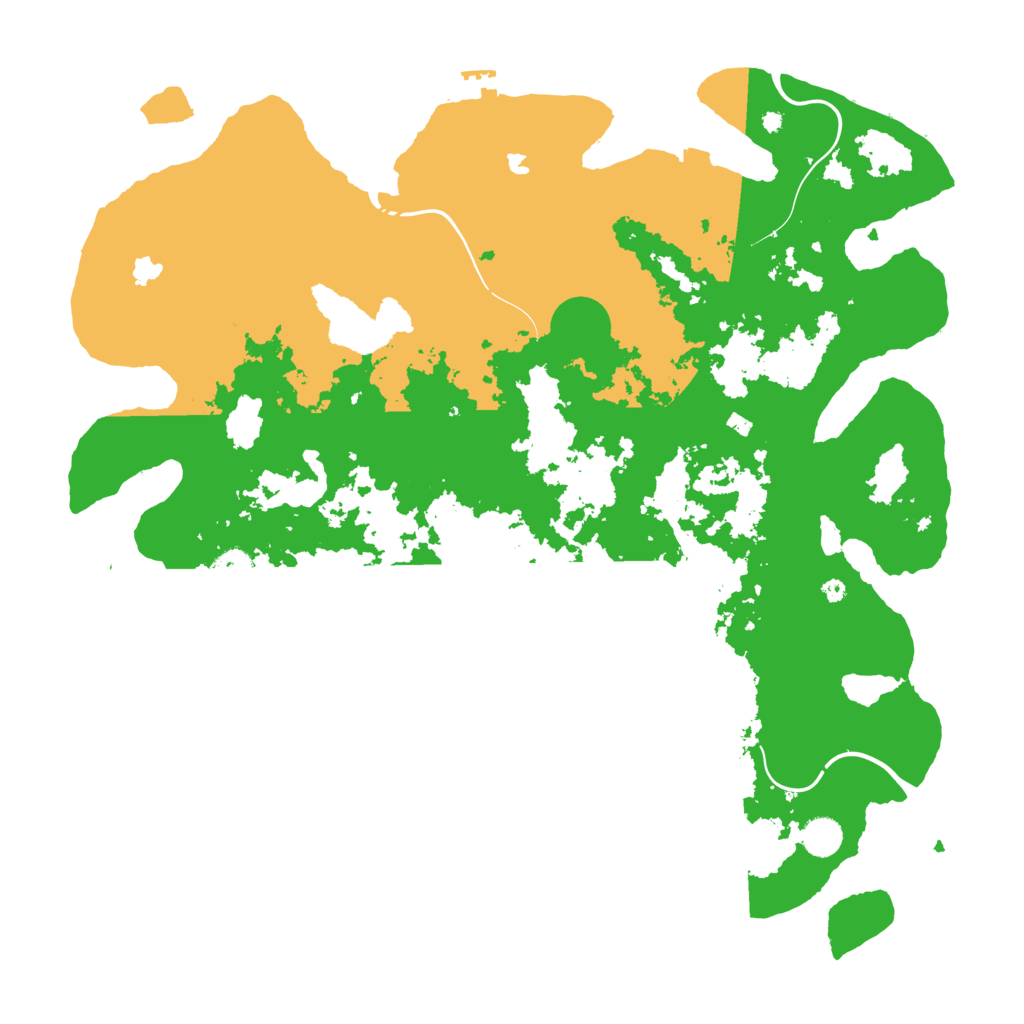 Biome Rust Map: Procedural Map, Size: 4500, Seed: 3551953
