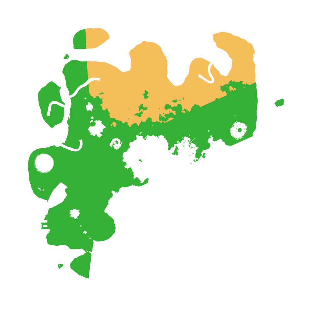 Biome Rust Map: Procedural Map, Size: 3000, Seed: 25989