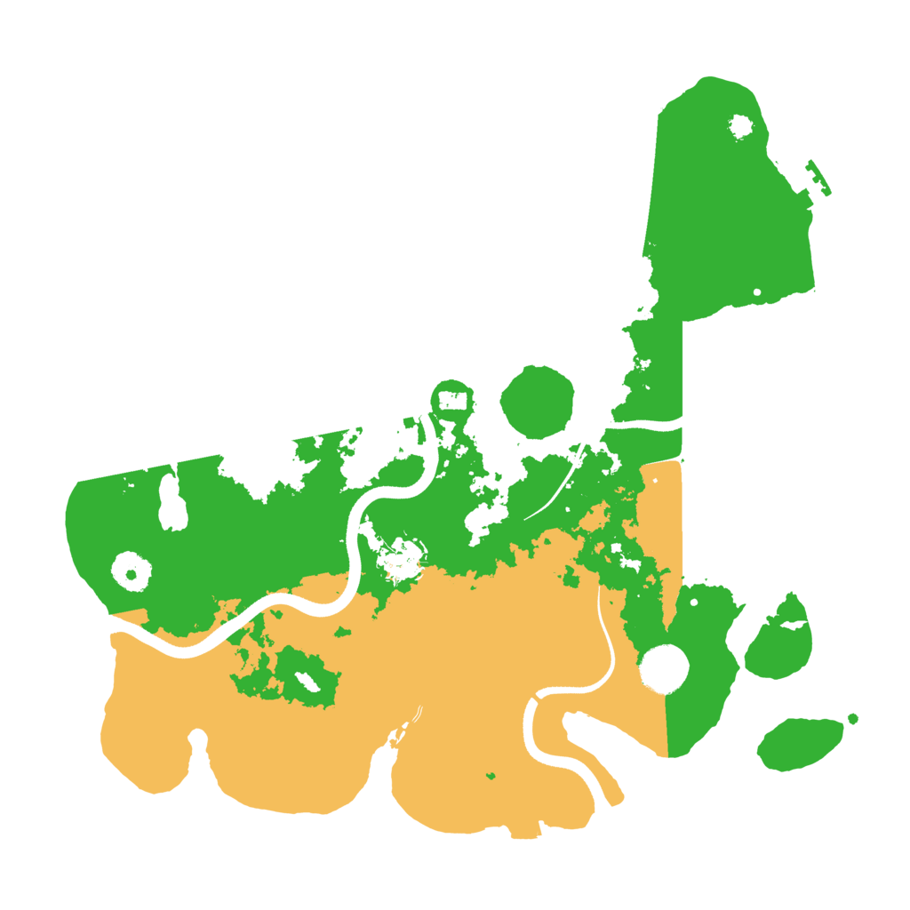 Biome Rust Map: Procedural Map, Size: 3500, Seed: 523473