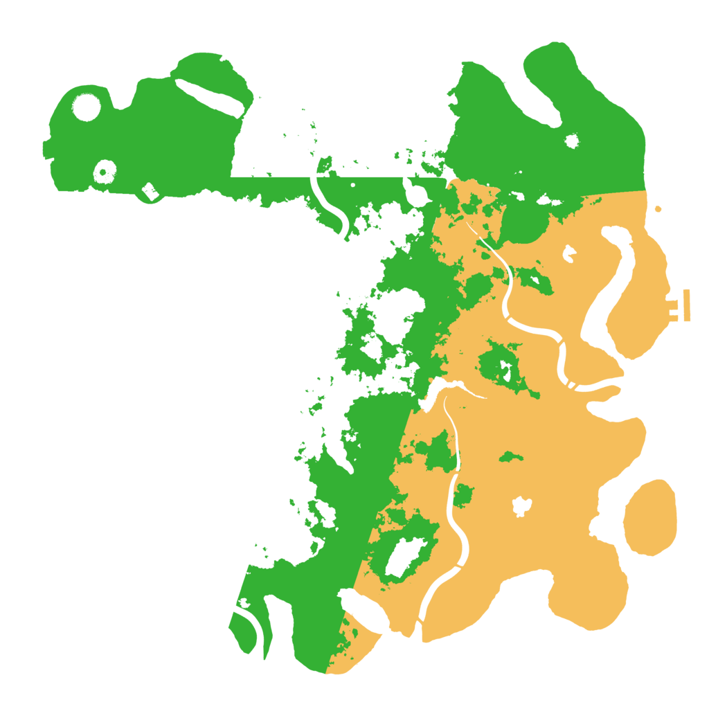 Biome Rust Map: Procedural Map, Size: 4500, Seed: 5483241