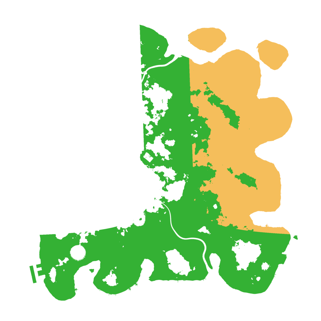 Biome Rust Map: Procedural Map, Size: 3700, Seed: 8541