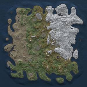 Thumbnail Rust Map: Procedural Map, Size: 4600, Seed: 14997, 19 Monuments