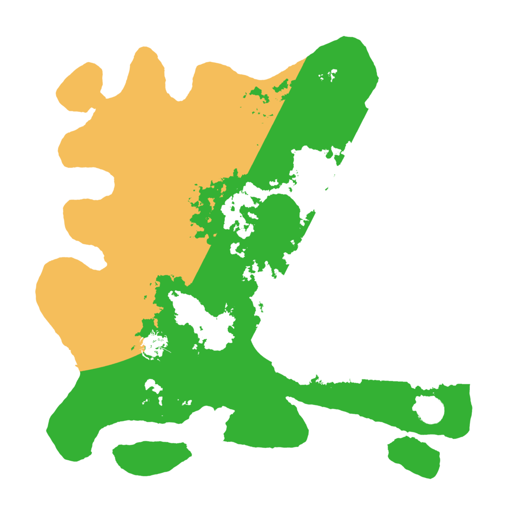 Biome Rust Map: Barren, Size: 3500, Seed: 696969