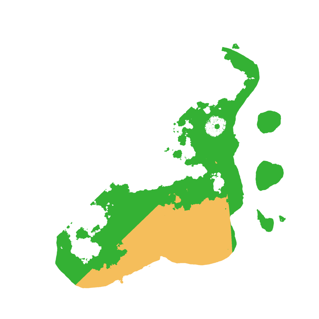 Biome Rust Map: Procedural Map, Size: 2400, Seed: 15674231