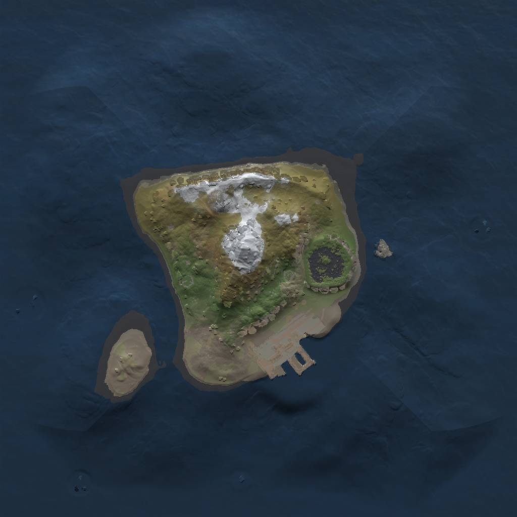 Rust Map: Procedural Map, Size: 1500, Seed: 5165, 5 Monuments