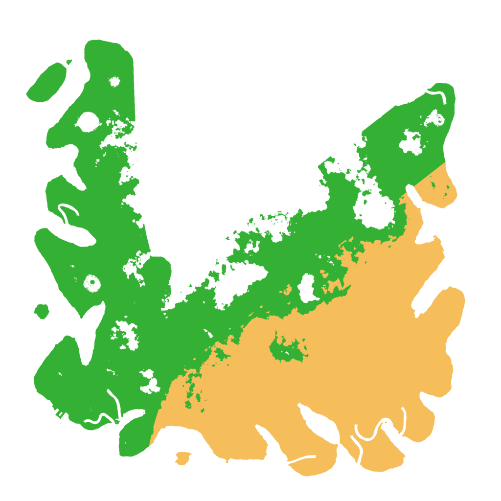 Biome Rust Map: Procedural Map, Size: 4500, Seed: 108109