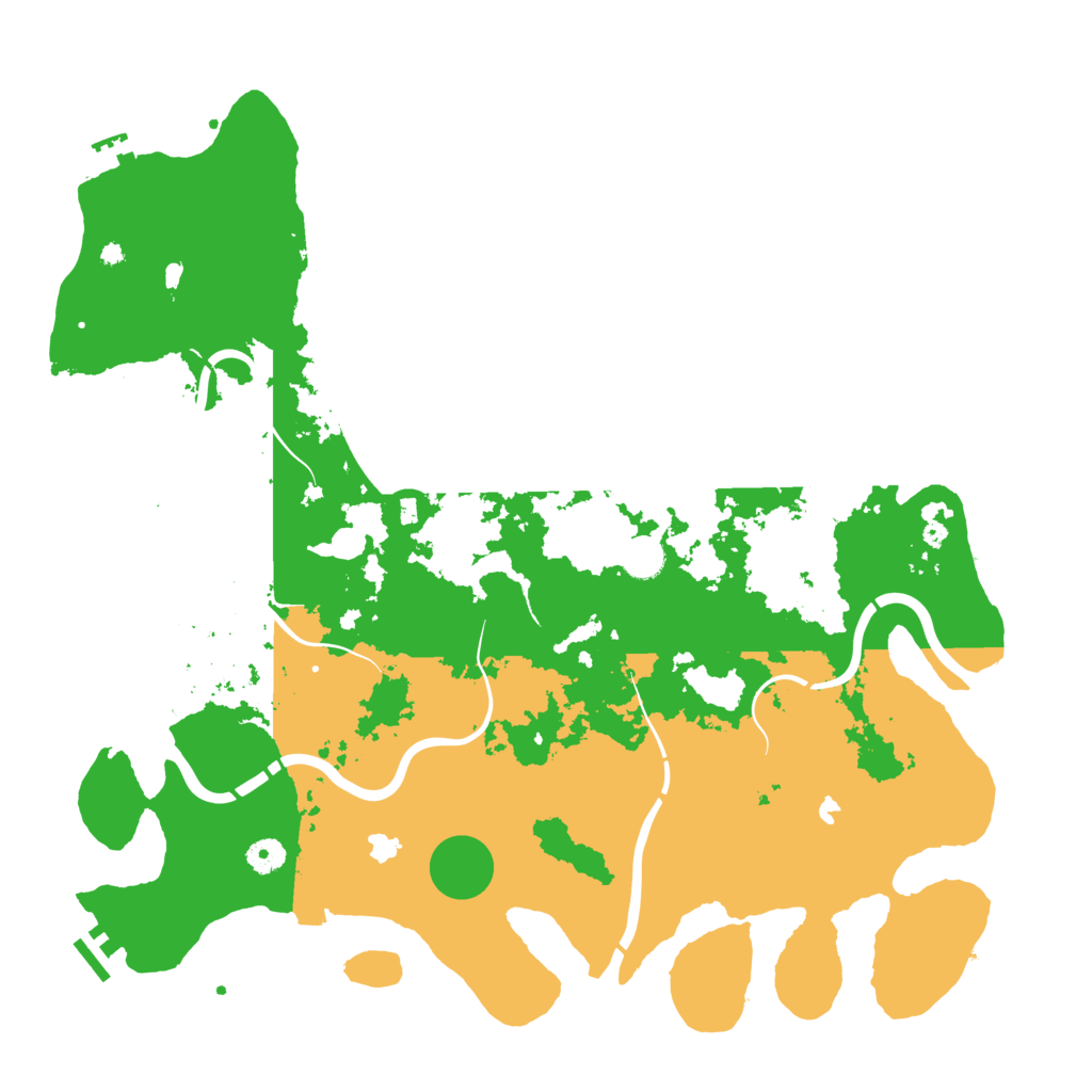 Biome Rust Map: Procedural Map, Size: 4500, Seed: 4143195