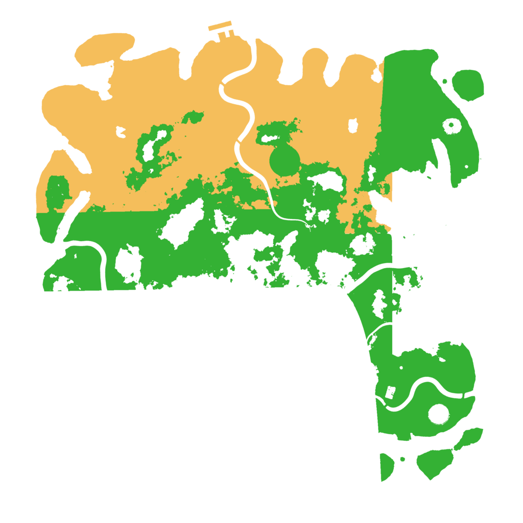 Biome Rust Map: Procedural Map, Size: 4500, Seed: 2006775