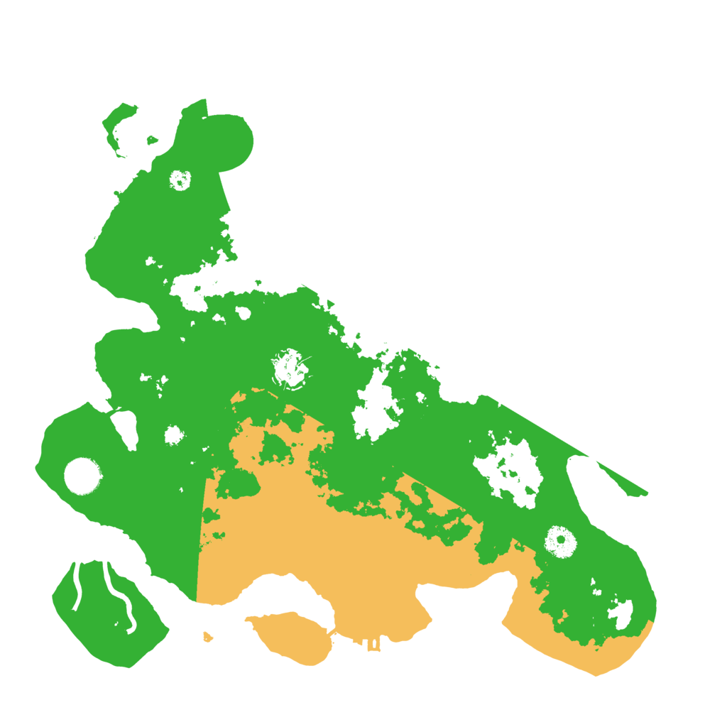 Biome Rust Map: Procedural Map, Size: 3500, Seed: 349515