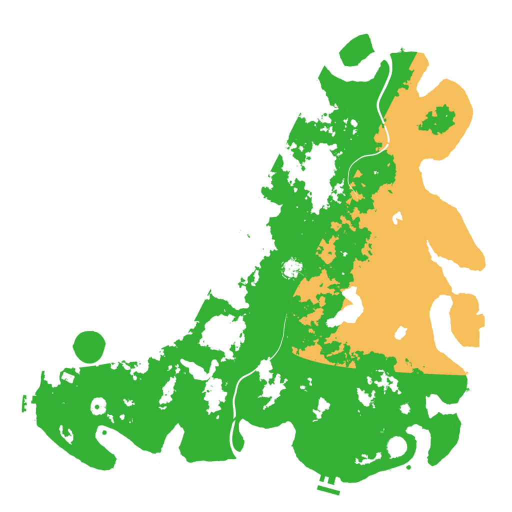 Biome Rust Map: Procedural Map, Size: 4500, Seed: 1245799