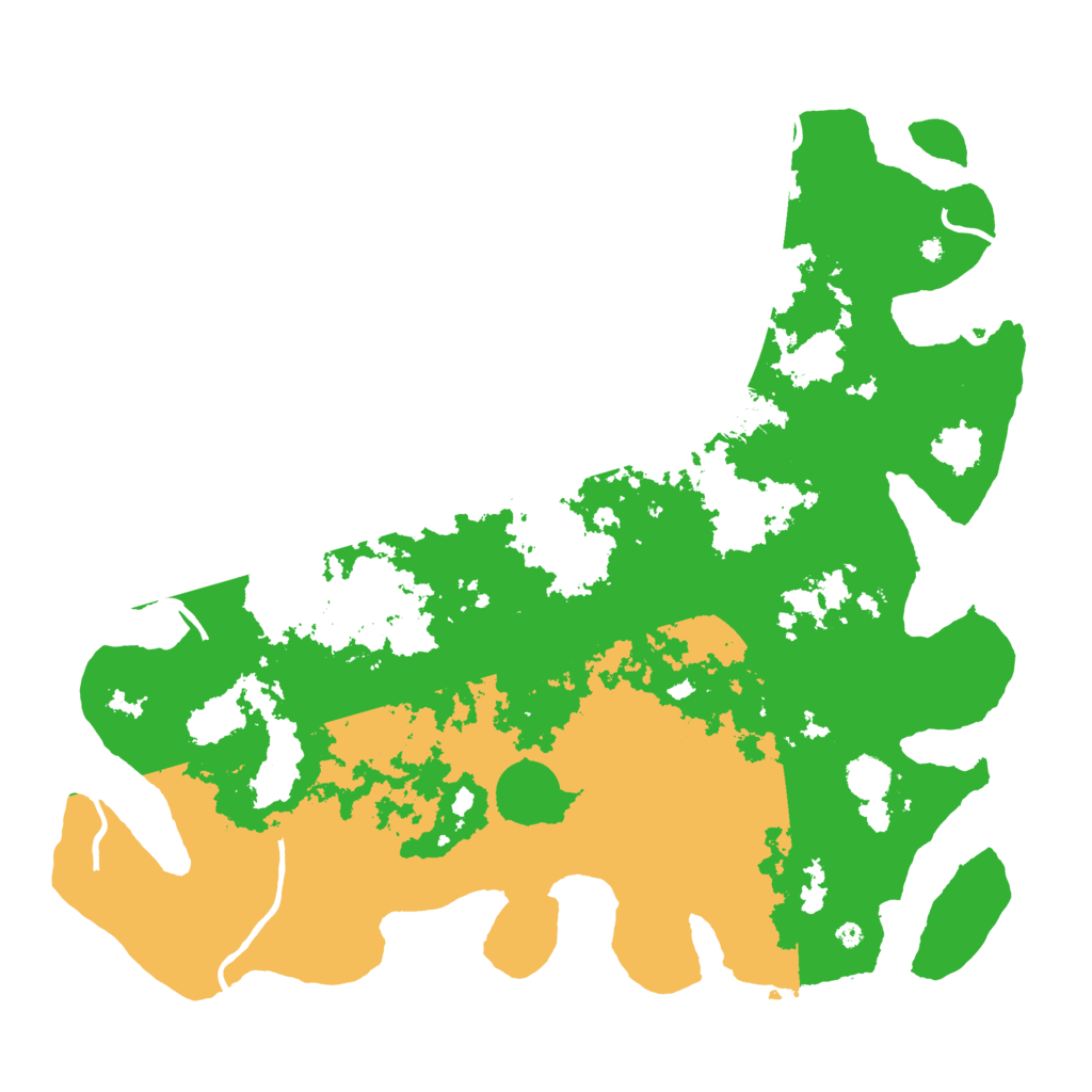 Biome Rust Map: Procedural Map, Size: 4500, Seed: 6161117
