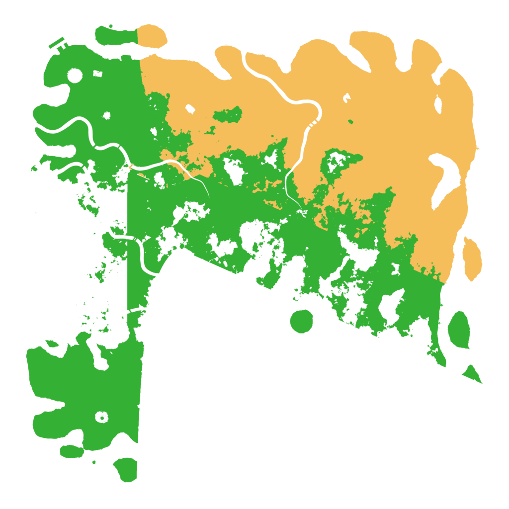 Biome Rust Map: Procedural Map, Size: 6000, Seed: 31866