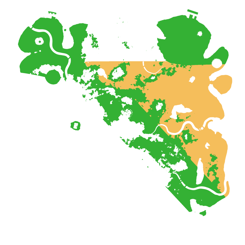 Biome Rust Map: Procedural Map, Size: 4500, Seed: 2566827