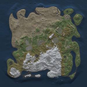 Thumbnail Rust Map: Procedural Map, Size: 3850, Seed: 1683465348, 20 Monuments