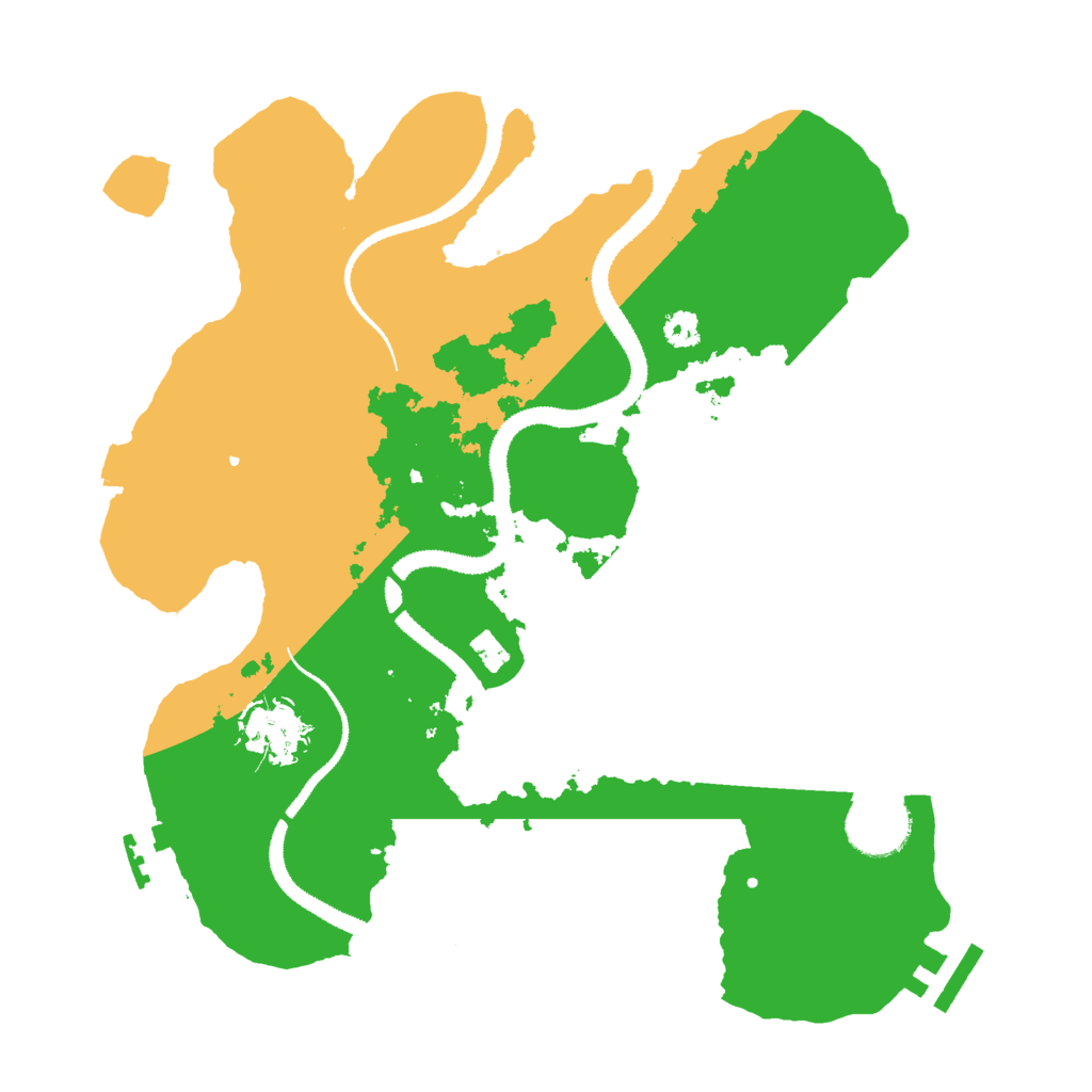 Biome Rust Map: Procedural Map, Size: 3000, Seed: 84123966