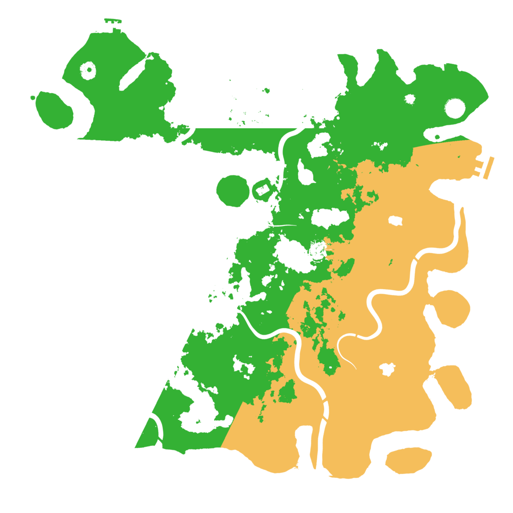 Biome Rust Map: Procedural Map, Size: 4500, Seed: 3298036