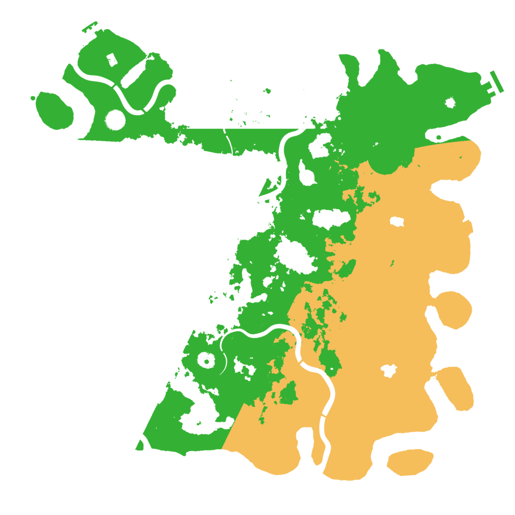 Biome Rust Map: Procedural Map, Size: 4500, Seed: 3298036